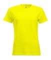 Dames T-shirt Clique New Classic-T Signaal Geel